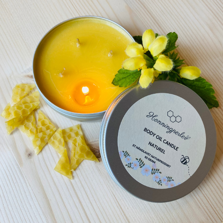 Honningperler - Naturel Body Oil Candle