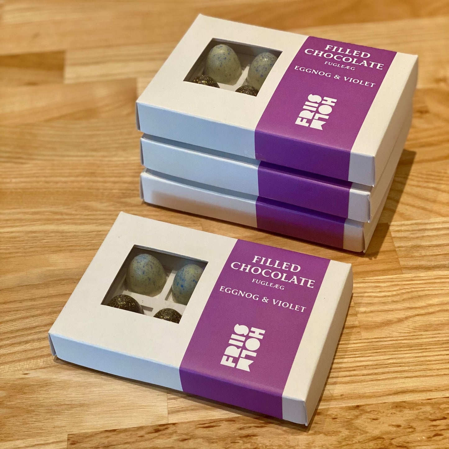 Friis-Holm - FUGLEÆG, Fyldte chokolader 8 stk.