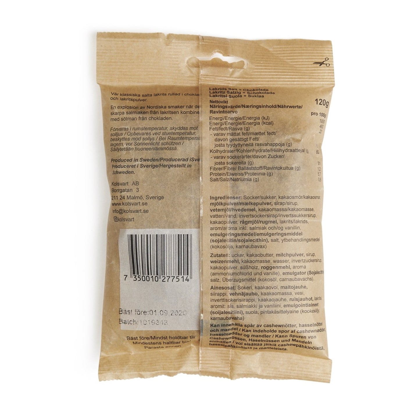 Kolsvart - Chokolade + Salmiak