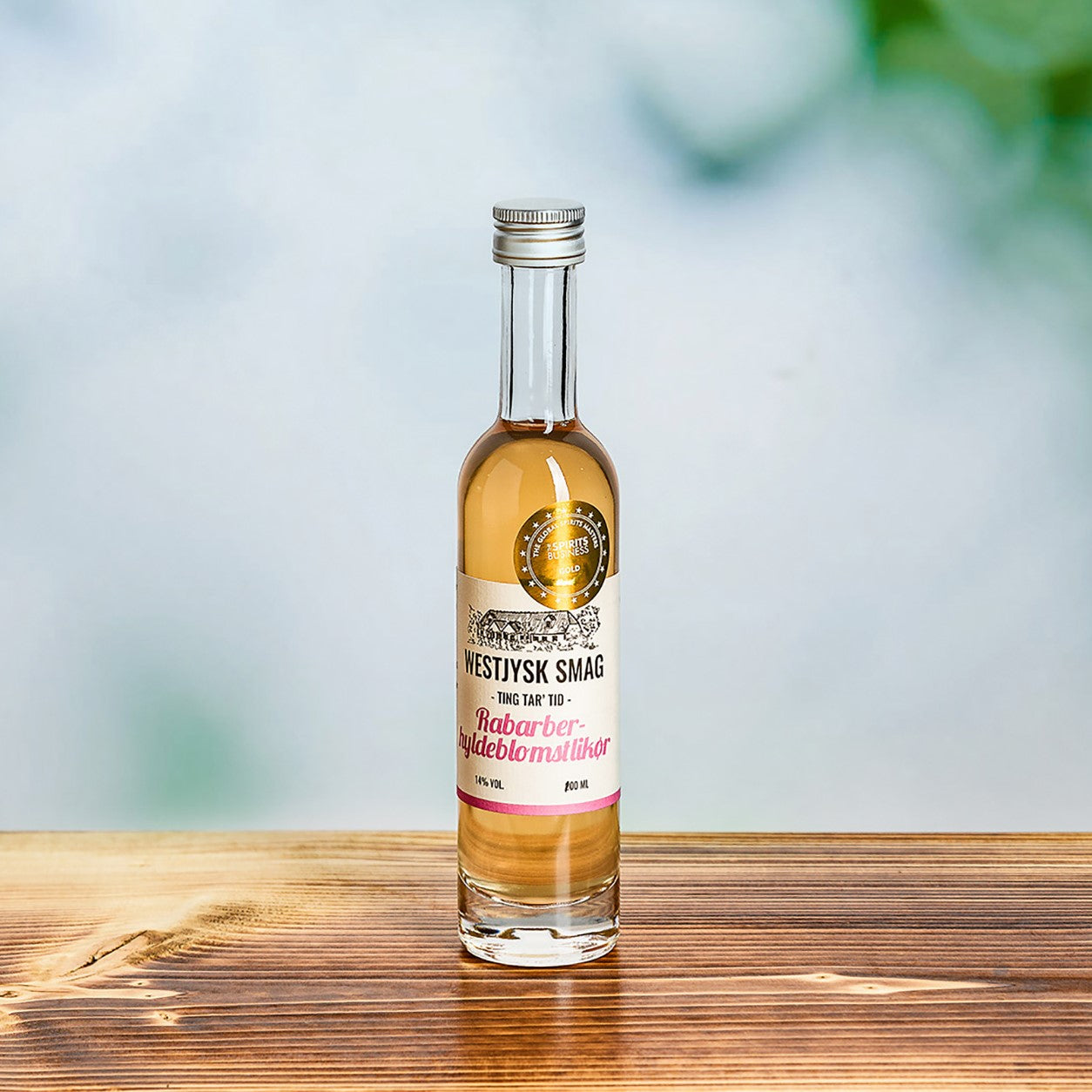 Westjysk Smag - Rabarber-Hyldeblomstlikør, 100 ml