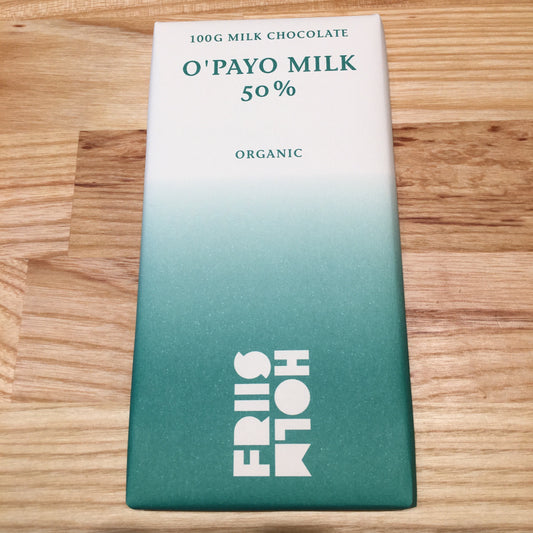 Friis-Holm - 100 gram, O'Payo Milk 50% Øko
