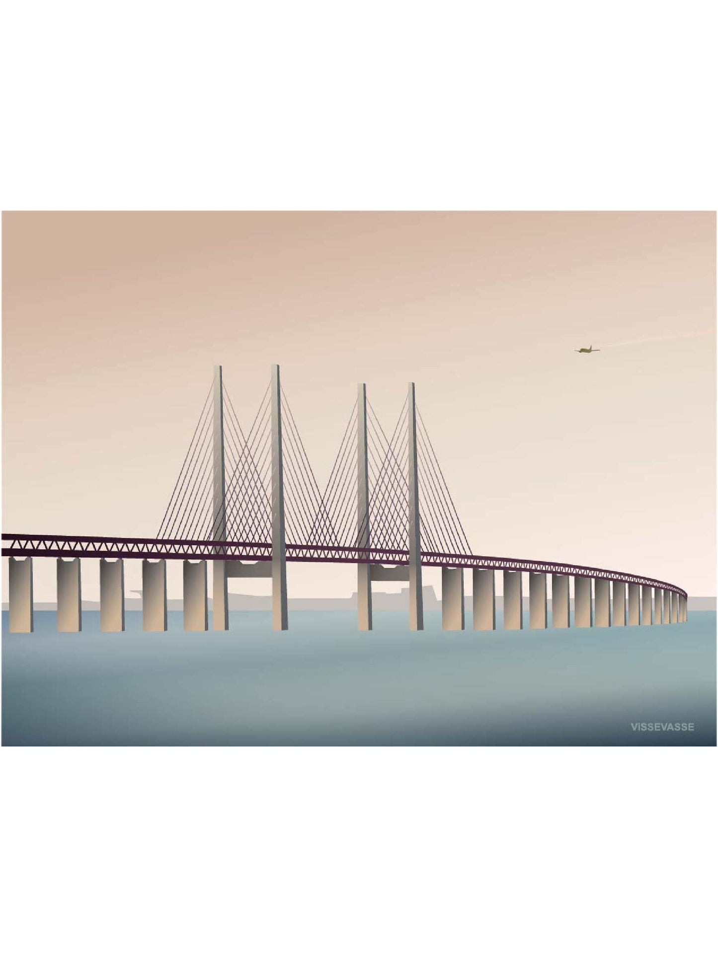 ViSSEVASSE A5 Kort/Plakat - ØRESUNDSBROEN
