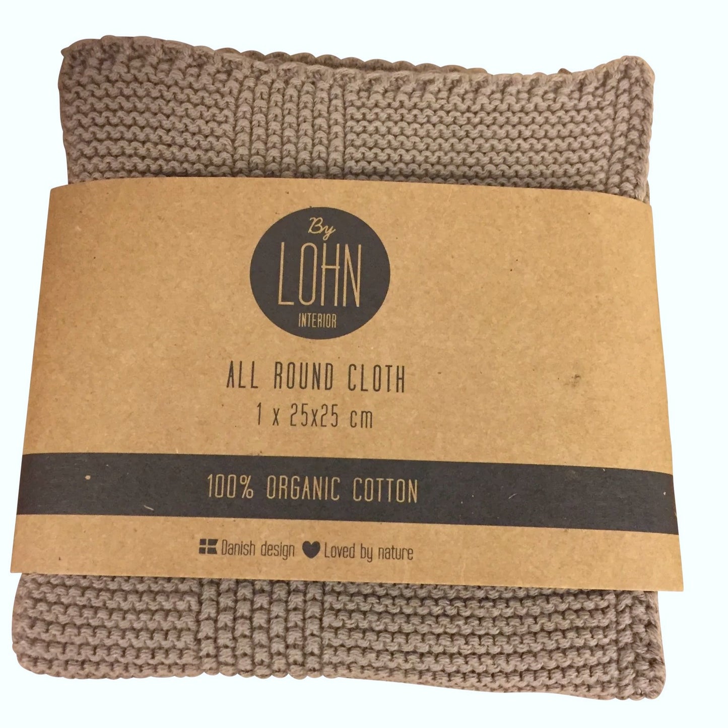 By LOHN - All round cloth 25 x 25 cm, Ginger Snap