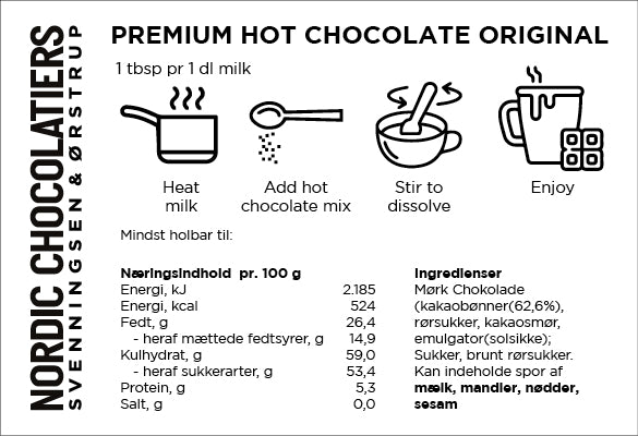 Nordic Chocolatiers - Hot Chocolate Original